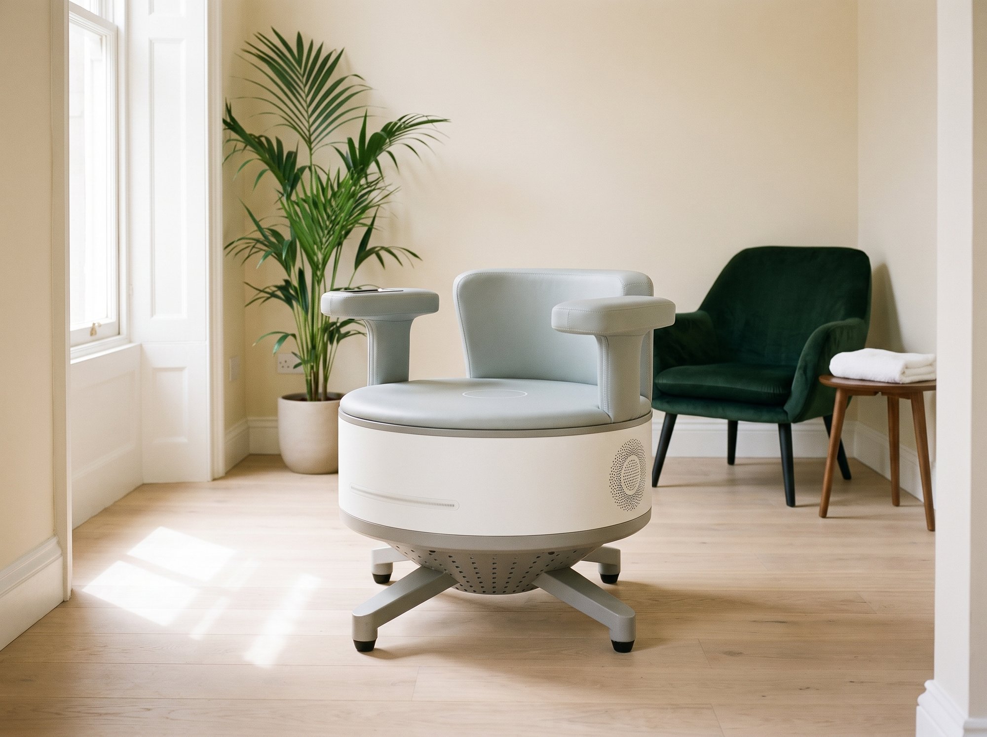 The Ultra Tesla Seat — the pelvic floor strengthening chair at Sun Therapy, Chapel Allerton